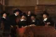 REMBRANDT Harmenszoon van Rijn The Sampling Officials of the Amsterdam Drapers' Guild (mk33) oil painting artist